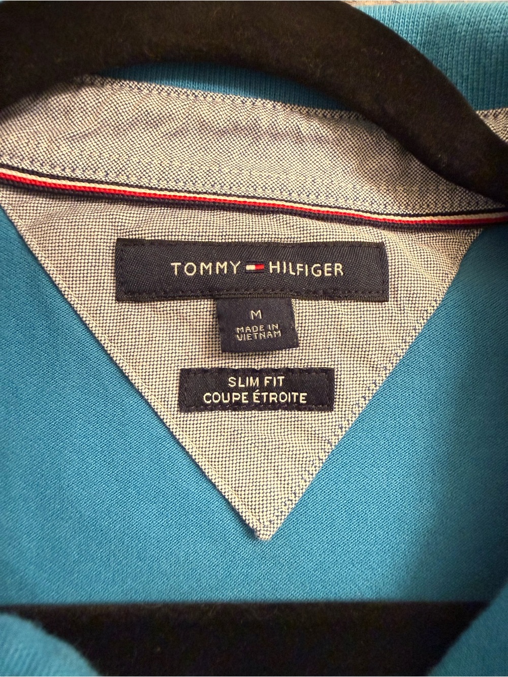 Tommy Hilfiger Men’s Sky Blue Slim Fit Polo Shirt - Picture 7 of 13